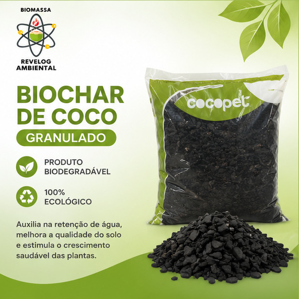 Biochar de Coco Granulado - Cocopet