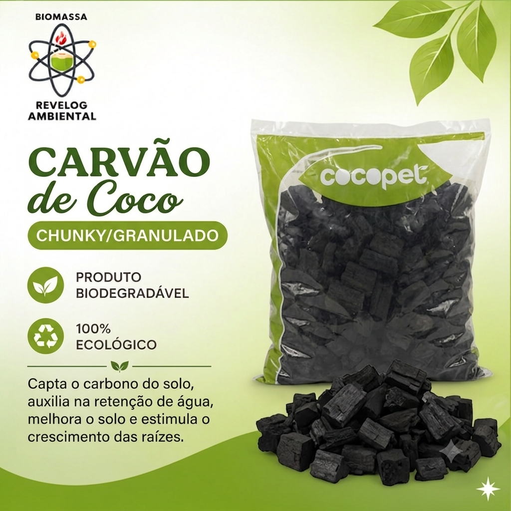 Carvão de Coco - Cocopet